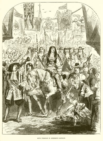 Kong Charles II. ind i London af English School