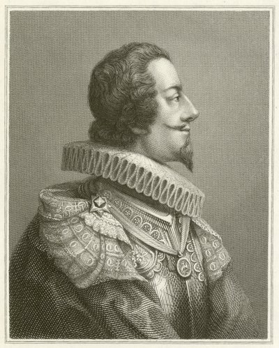 Kong Charles I (gravering) af English School
