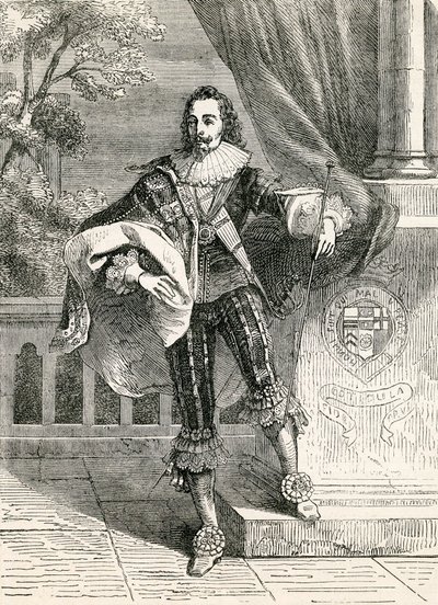 King Charles I, illustration taget fra John Cassells Illustrated History of England, 1857 af English School
