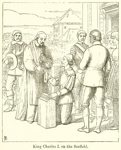 Kong Charles I på stilladset af English School