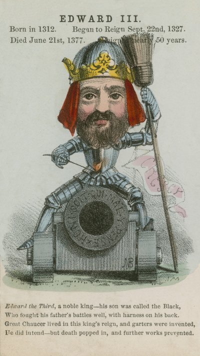 Kong Edward III (akvatinte) af English School