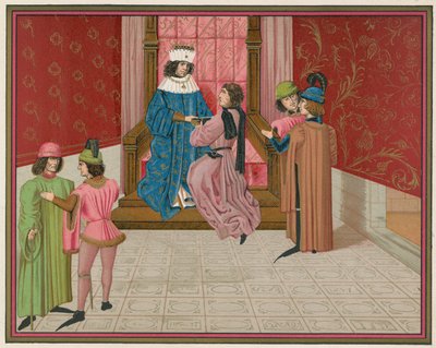 Kong Edward IV og Richard Duke of Gloucester af English School