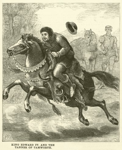 Kong Edward IV og garveren fra Tamworth (kobberstik) af English School