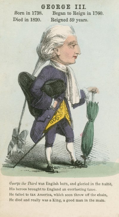 Kong George III (akvatinte) af English School