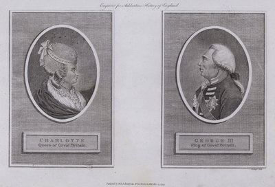 Kong George III og Dronning Charlotte af English School
