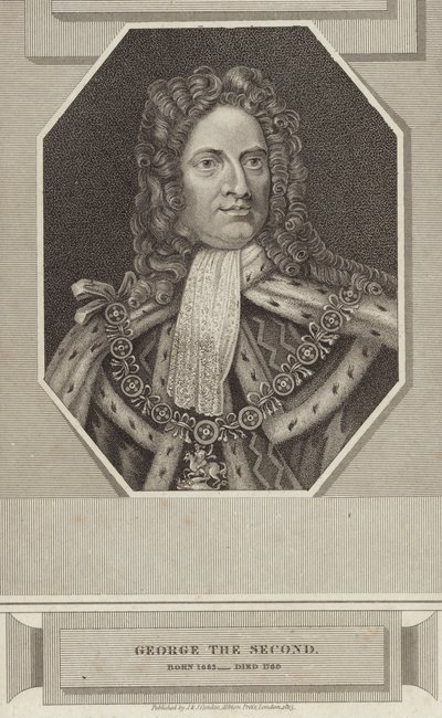 Kong George II af Storbritannien og Irland af English School