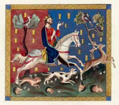 King John (farvet gravering) af English School