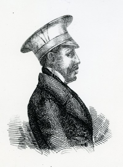 Kong Moshoeshoe I (ca. 1786-1870) (gravering) af English School