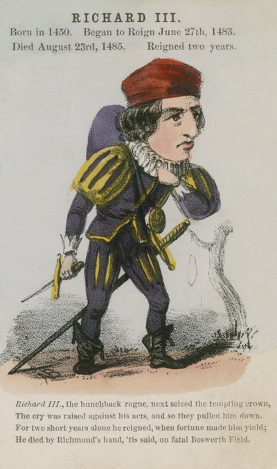 Kong Richard III (akvatinte) af English School