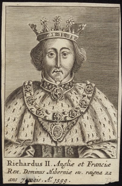 Kong Richard II af England af English School