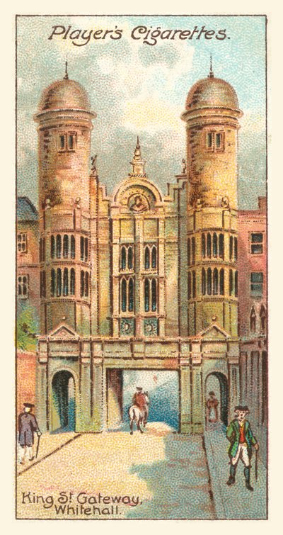 King St Gateway, Whitehall (chromolitho) af English School