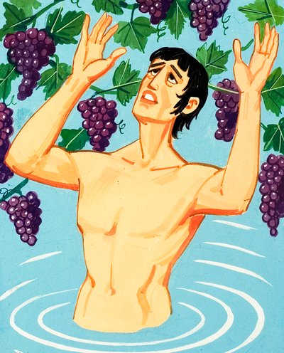 Kong Tantalus bliver straffet af guderne af English School