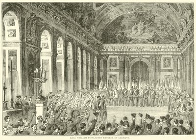 Kong Vilhelm udråbte til kejser af Tyskland, december 1870 af English School