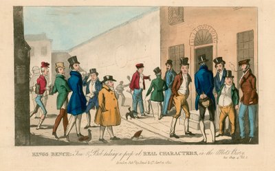 Kings bænk. 1822 af English School