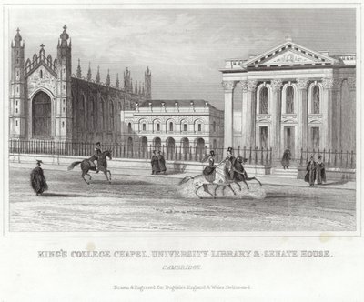 Kings College Chapel, University Library and Senate House, Cambridge af English School