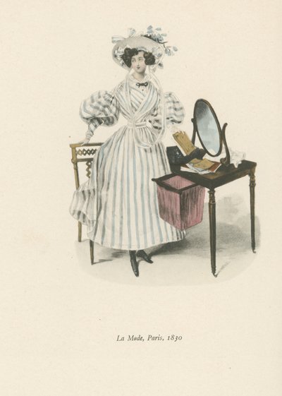 Mode, Paris, 1830 af English School