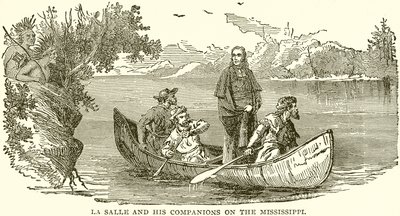 La Salle og hans ledsagere på Mississippi af English School
