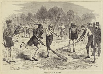 Lacrosse ved Hurlingham (gravering) af English School