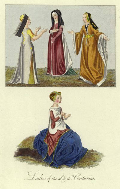 Damer i det 15. og 16. århundrede af English School