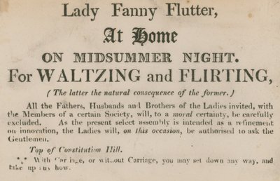 Lady Fanny Flutter af English School