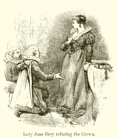 Lady Jane Gray nægter kronen af English School