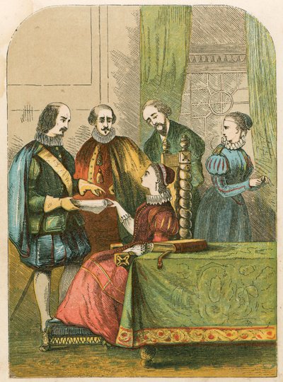 Lady Jane Gray anmodede om at acceptere kronen af English School
