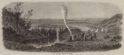 See Timsah, nördlich von Suez (Gravur) von English School