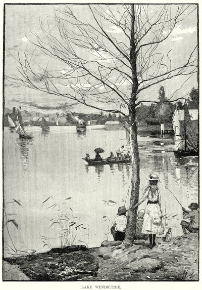 Lake Wendouree (gravering) af English School