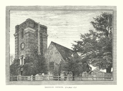 Laleham Kirke (gravering) af English School