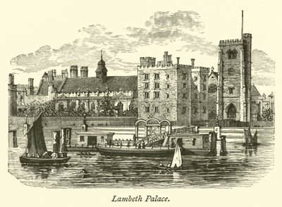 Lambeth Palace  af English School