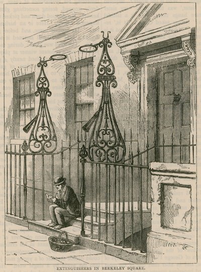 Lampeslukker på Berkeley Square, London af English School