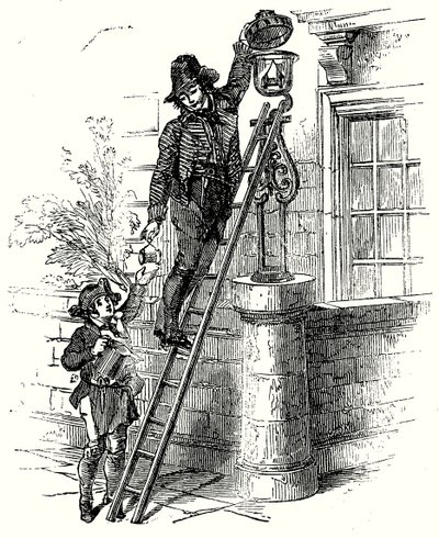 Lamplighter (gravering) af English School