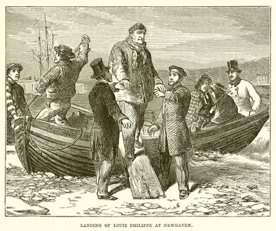 Landgang af Louis Philippe ved Newhaven af English School