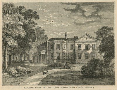 Langham House i 1820 af English School