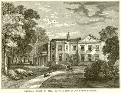 Langham House i 1820 af English School