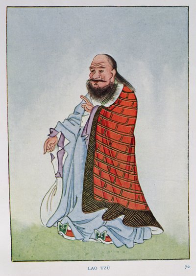 Lao-Tzu (ca. 604-531 f.Kr.), illustration fra 