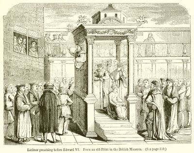 Latimer prædikede før Edward VI af English School