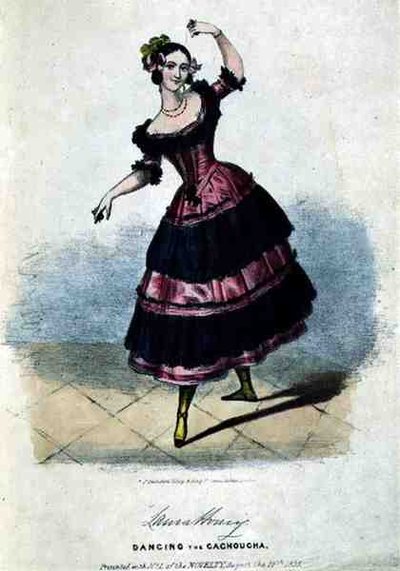 Laura Honey (ca. 1816-43) Danser cachouchaen af English School
