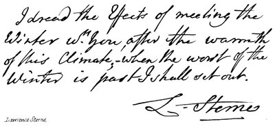 Lawrence Sterne von English School