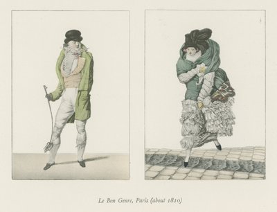 Le Bon Genre, Paris (omkring 1810) af English School