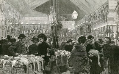 Leadenhall Market ved juletid af English School