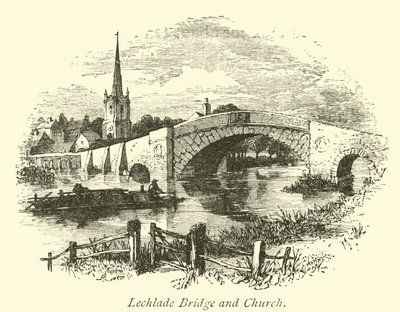Lechlade bro og kirke af English School