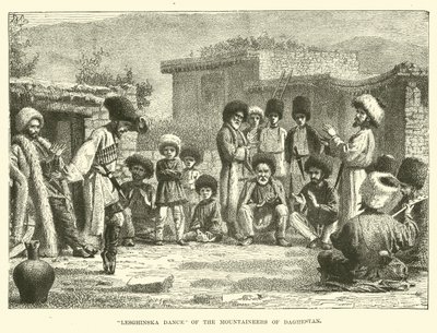 Lesghinska Dans af bjergbestigere i Daghestan af English School