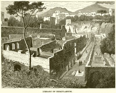 Herculaneums bibliotek af English School