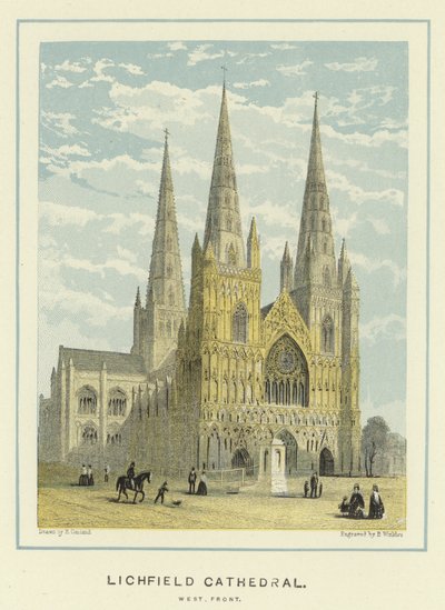 Lichfield Cathedral, vestfronten af English School