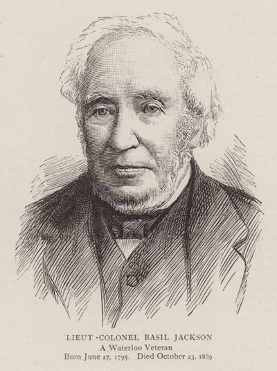 Oberstløjtnant Basil Jackson (gravering) af English School