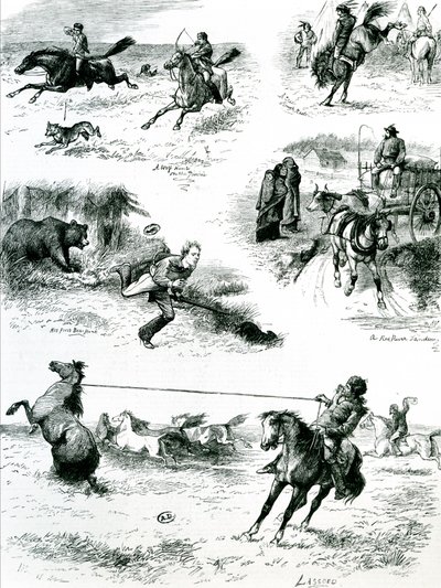 Livet i Manitoba, 1877 af English School
