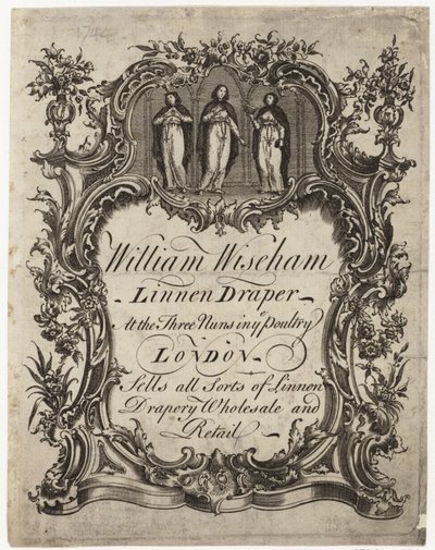 Linen Draper, William Wiseham, byttekort af English School