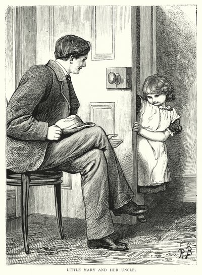 Lille Mary og hendes onkel (gravering) af English School