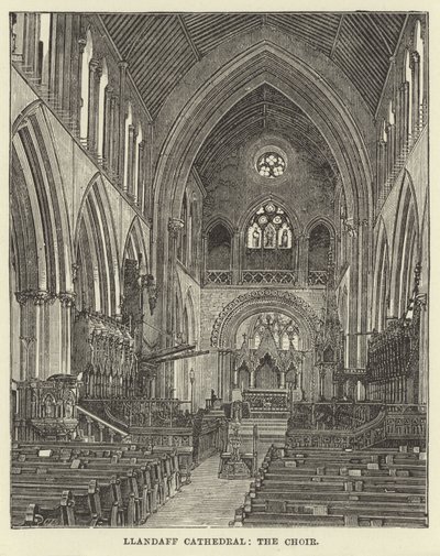 Llandaff Cathedral, koret af English School